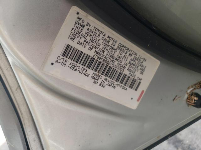 Photo 10 from auction – 2000 LEXUS ES 300 with VIN JT8BF28G0Y5083303