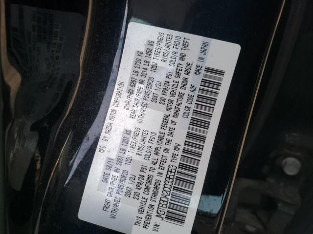 Photo 10 from auction – 2012 MAZDA CX-9 with VIN JM3TB3DA2C0336353