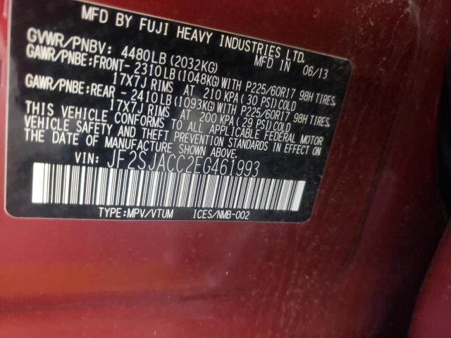 Photo 10 from auction – 2014 SUBARU FORESTER 2 with VIN JF2SJACC2EG461993