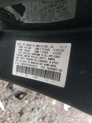 Photo 10 from auction – 2013 HONDA ACCORD SPO with VIN 1HGCR2F55DA086232