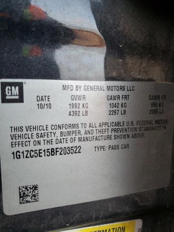 Photo 10 from auction – 2011 CHEVROLET MALIBU 1LT with VIN 1G1ZC5E15BF203522