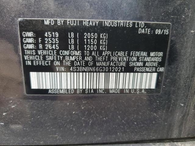 Photo 10 from auction – 2016 SUBARU LEGACY 2.5 with VIN 4S3BNBN66G3012021