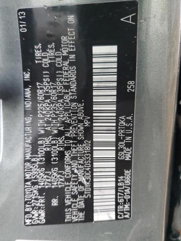 Photo 10 from auction – 2013 TOYOTA SIENNA with VIN 5TDYK3DC4DS331802