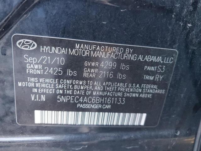 Photo 10 from auction – 2011 HYUNDAI SONATA SE with VIN 5NPEC4AC6BH161133