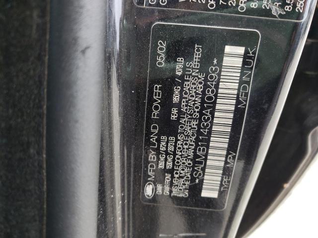 Photo 10 from auction – 2003 LAND ROVER RANGE ROVE with VIN SALMB11433A108493