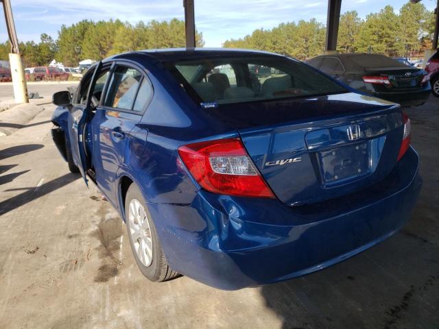 Photo 3 from auction – 2012 HONDA CIVIC LX with VIN 19XFB2F55CE050326