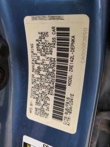 Photo 10 from auction – 2013 TOYOTA COROLLA BA with VIN 5YFBU4EE9DP078894