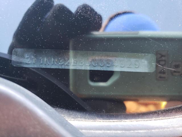 Photo 10 from auction – 2003 TOYOTA COROLLA MA with VIN 2T1KR32E33C054329