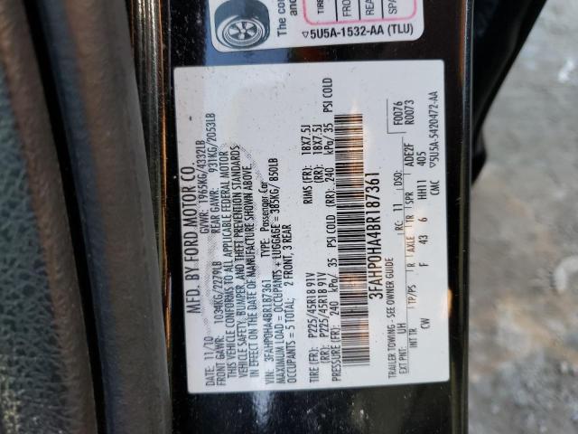 Photo 10 from auction – 2011 FORD FUSION SE with VIN 3FAHP0HA4BR187361