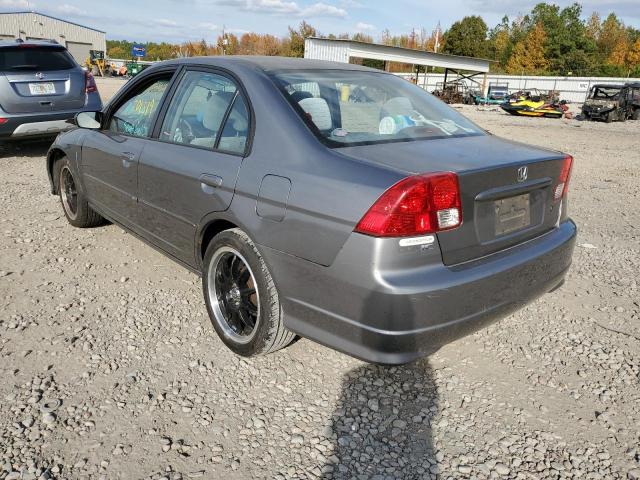 Photo 3 from auction – 2005 HONDA CIVIC LX with VIN 2HGES16595H582676