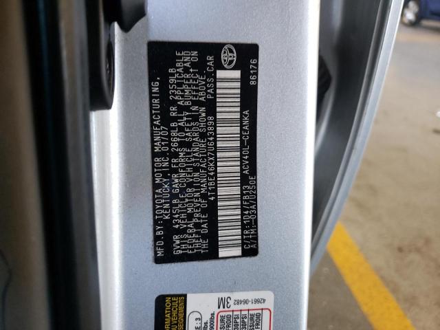 Photo 10 from auction – 2007 TOYOTA CAMRY CE with VIN 4T1BE46KX7U643898