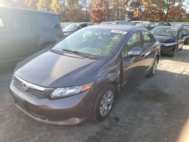 Photo 2 from auction – 2012 HONDA CIVIC LX with VIN 2HGFB2F59CH610046