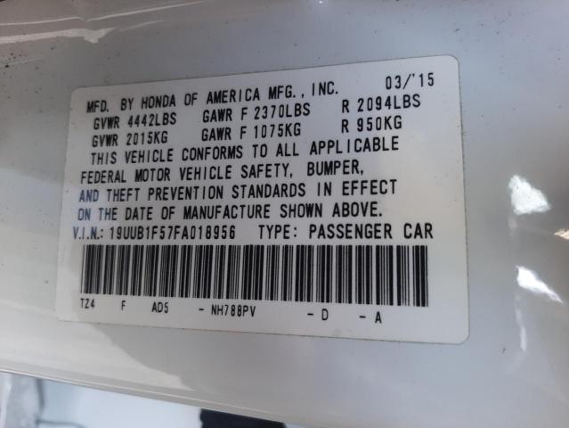 Photo 10 from auction – 2015 ACURA TLX TECH with VIN 19UUB1F57FA018956