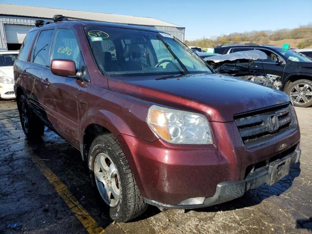 HONDA PILOT EXL 2007 with VIN 2HKYF18507H538086 - Photo from auction
