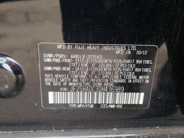Photo 10 from auction – 2013 SUBARU FORESTER 2 with VIN JF2SHADC3DH436989