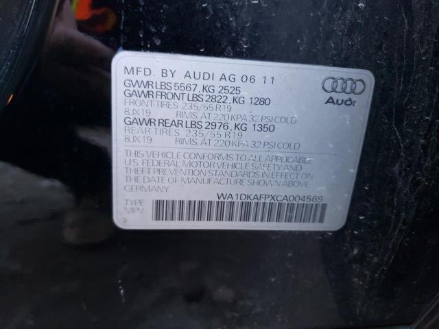 Photo 10 from auction – 2012 AUDI Q5 PREMIUM with VIN WA1DKAFPXCA004569