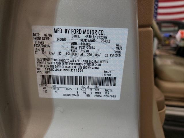 Photo 10 from auction – 2009 FORD ESCAPE LIM with VIN 1FMCU94G99KD11596