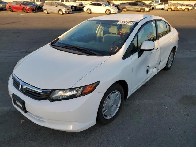 Photo 2 from auction – 2012 HONDA CIVIC LX with VIN 19XFB2F50CE381864