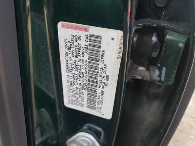 Photo 10 from auction – 2002 TOYOTA ECHO with VIN JTDBT123320205974