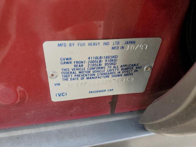 Photo 10 from auction – 1998 SUBARU FORESTER S with VIN JF1SF6558WH755153