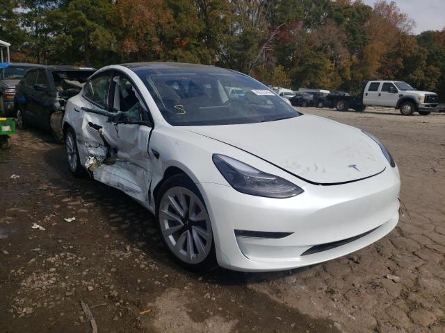 TESLA MODEL 3 2022 with VIN 5YJ3E1EB3NF340427 - Photo from auction