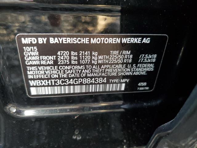 Photo 10 from auction – 2016 BMW X1 XDRIVE2 with VIN WBXHT3C34GP884384