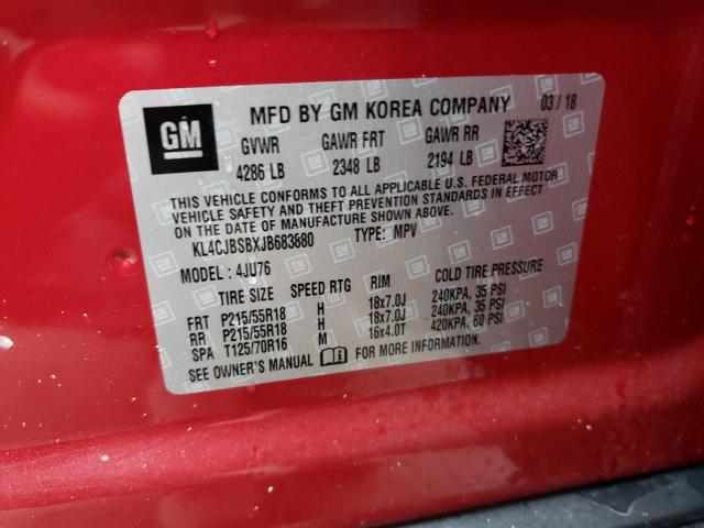Photo 10 from auction – 2018 BUICK ENCORE PRE with VIN KL4CJBSBXJB683880