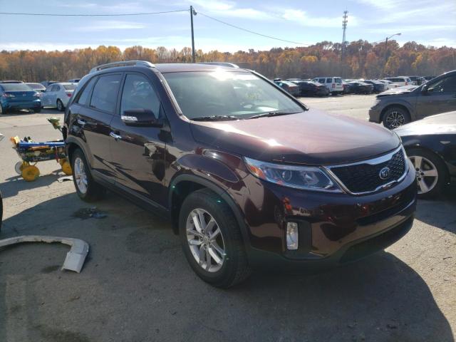 KIA SORENTO LX 2015 with VIN 5XYKT4A61FG647729 - Photo from auction