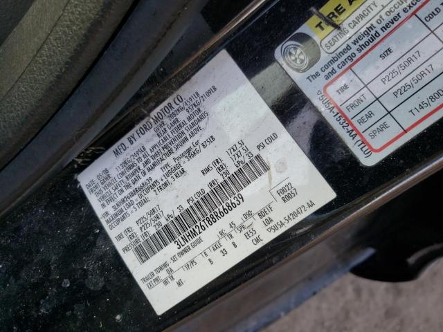 Photo 10 from auction – 2008 LINCOLN MKZ with VIN 3LNHM26T88R668639