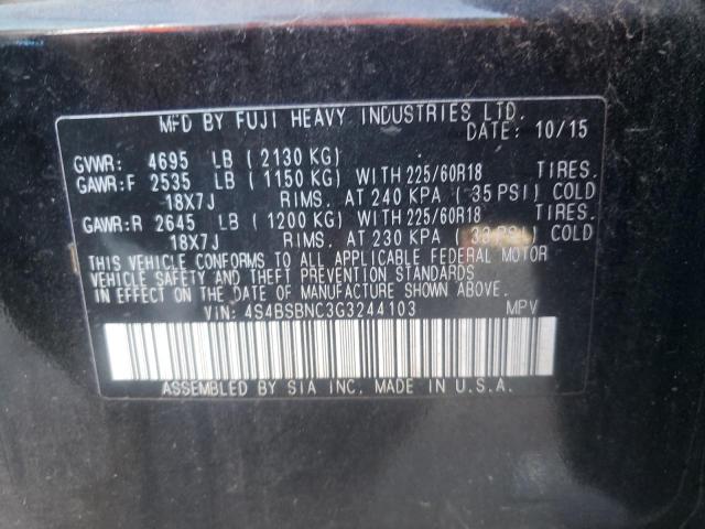 Photo 10 from auction – 2016 SUBARU OUTBACK 2. with VIN 4S4BSBNC3G3244103