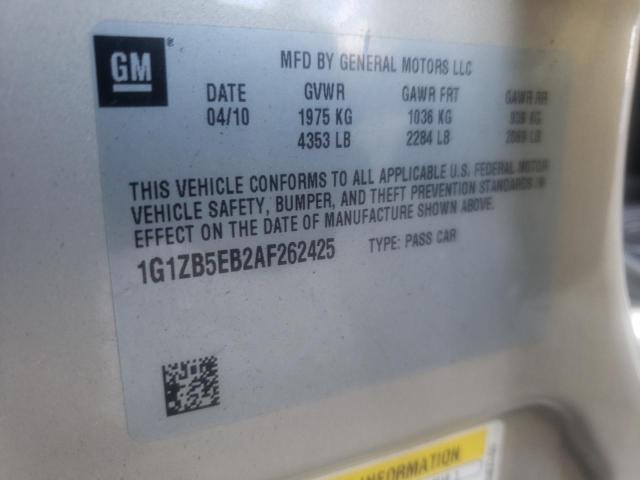 Photo 10 from auction – 2010 CHEVROLET MALIBU LS with VIN 1G1ZB5EB2AF262425