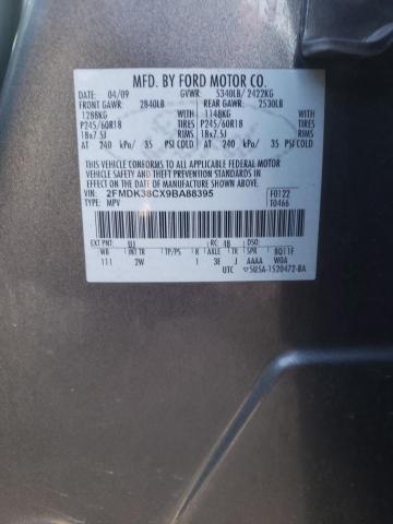 Photo 10 from auction – 2009 FORD EDGE SEL with VIN 2FMDK38CX9BA88395