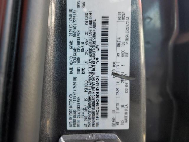 Photo 10 from auction – 2013 FORD ESCAPE SEL with VIN 1FMCU9HX9DUD14621