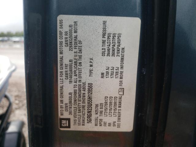 Photo 10 from auction – 2005 HUMMER H2 with VIN 5GRGN23U55H128560