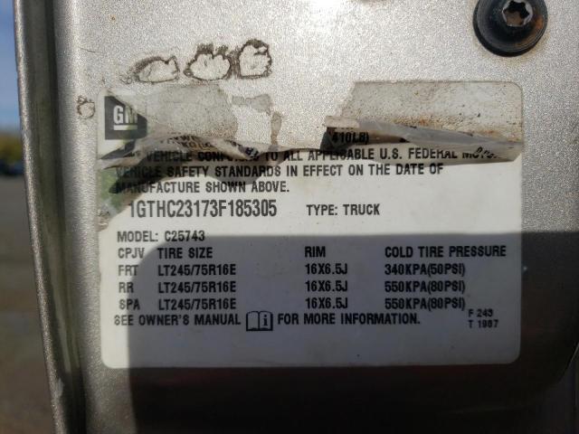 Photo 10 from auction – 2003 GMC SIERRA C25 with VIN 1GTHC23173F185305