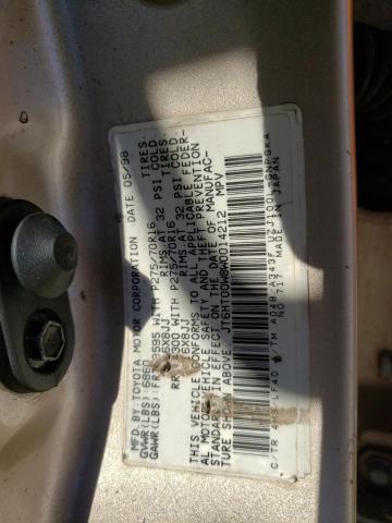 Photo 10 from auction – 1998 LEXUS LX 470 with VIN JT6HT00W8W0014212