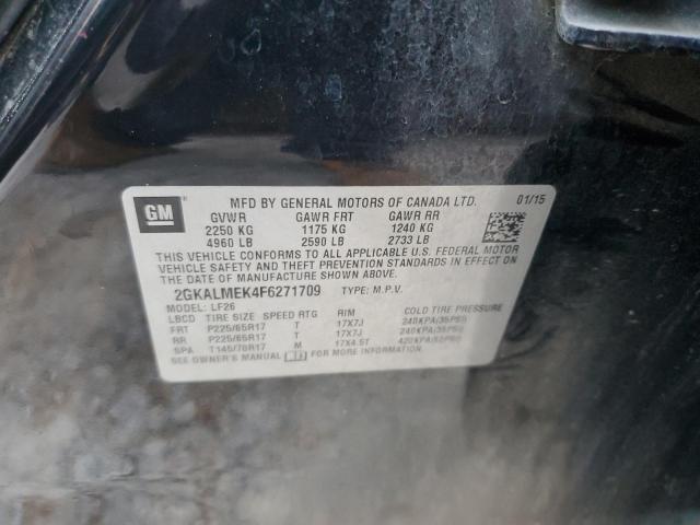 Photo 10 from auction – 2015 GMC TERRAIN SL with VIN 2GKALMEK4F6271709