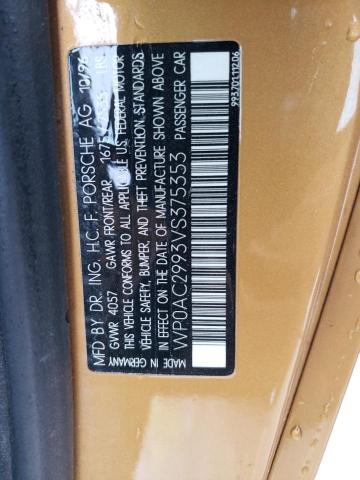 Photo 10 from auction – 1997 PORSCHE 911 TURBO with VIN WP0AC2993VS375353