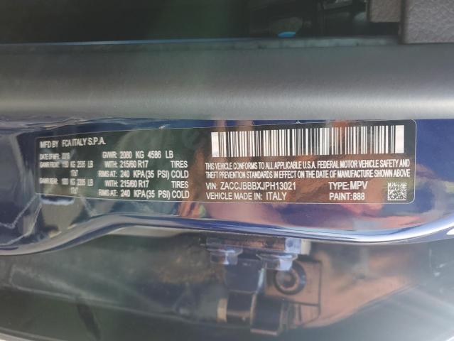 Photo 10 from auction – 2018 JEEP RENEGADE L with VIN ZACCJBBBXJPH13021