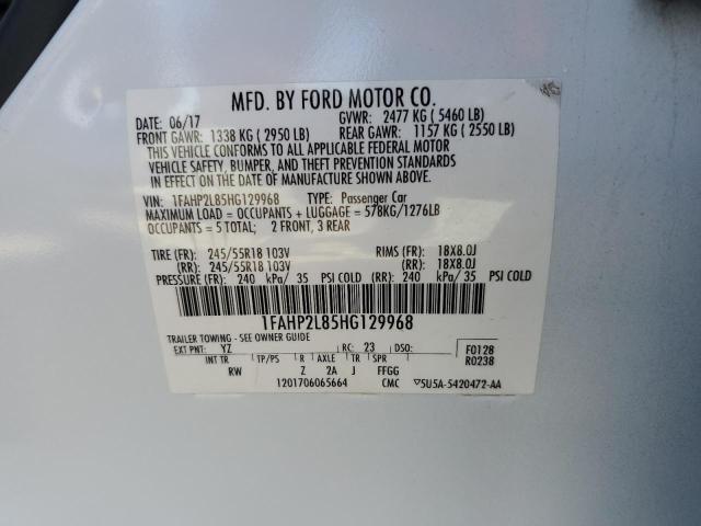 Photo 10 from auction – 2017 FORD TAURUS POL with VIN 1FAHP2L85HG129968