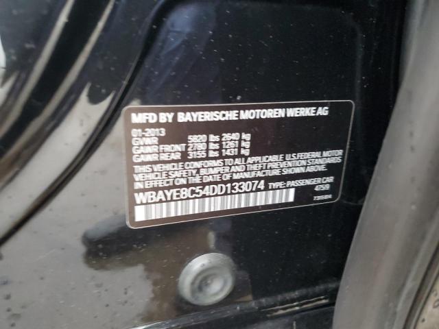 Photo 10 from auction – 2013 BMW 7 SERIES with VIN WBAYE8C54DD133074