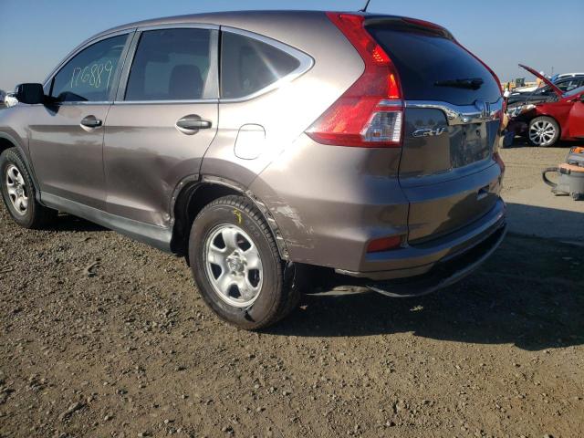 Photo 9 from auction – 2015 HONDA CR-V LX with VIN 3CZRM3H34FG709749