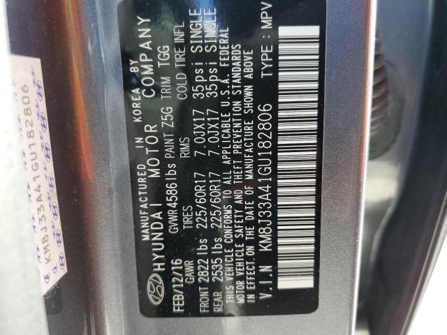 Photo 10 from auction – 2016 HYUNDAI TUCSON LIM with VIN KM8J33A41GU182806