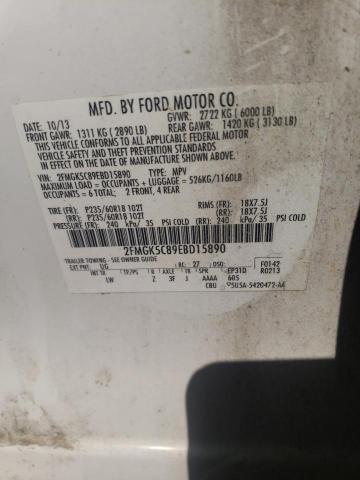 Photo 10 from auction – 2014 FORD FLEX SEL with VIN 2FMGK5C89EBD15890