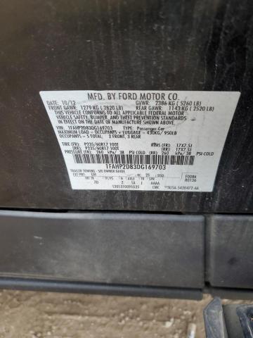 Photo 10 from auction – 2013 FORD TAURUS SE with VIN 1FAHP2D83DG169703