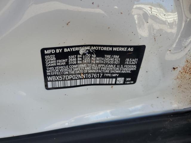 Photo 10 from auction – 2022 BMW X3 XDRIVE3 with VIN WBX57DP02NN167617