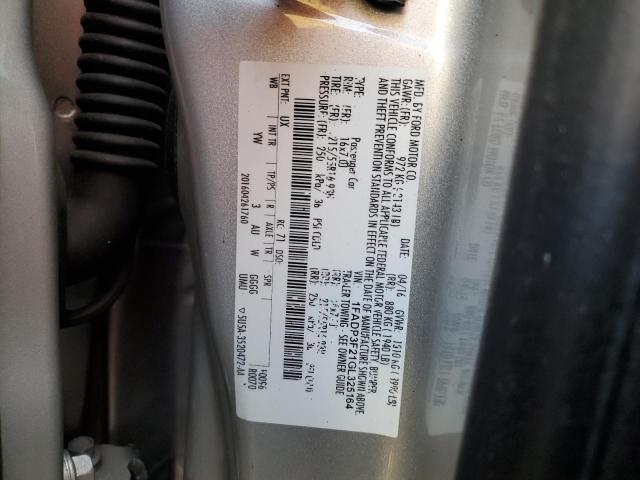Photo 10 from auction – 2016 FORD FOCUS SE with VIN 1FADP3F21GL325164