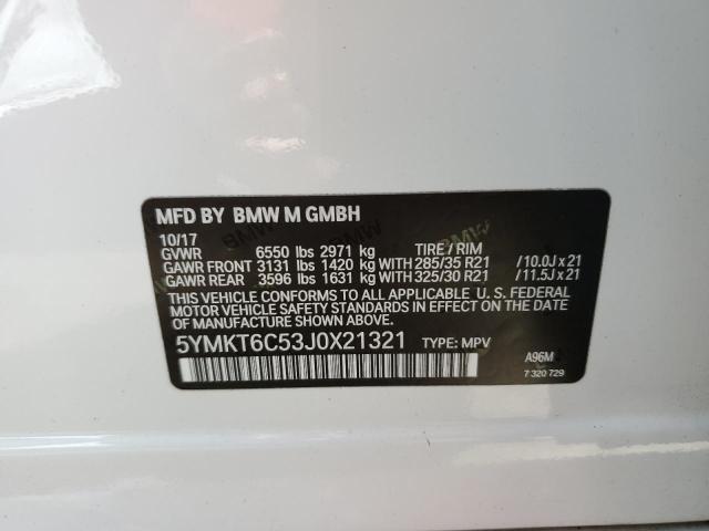 Photo 10 from auction – 2018 BMW X5 M with VIN 5YMKT6C53J0X21321