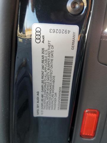Photo 10 from auction – 2022 AUDI A4 PREMIUM with VIN WAUEAAF42NA016203