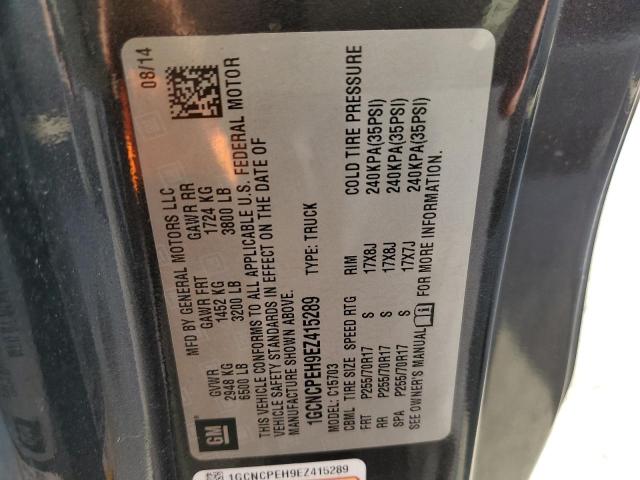 Photo 10 from auction – 2014 CHEVROLET SILVERADO with VIN 1GCNCPEH9EZ415289